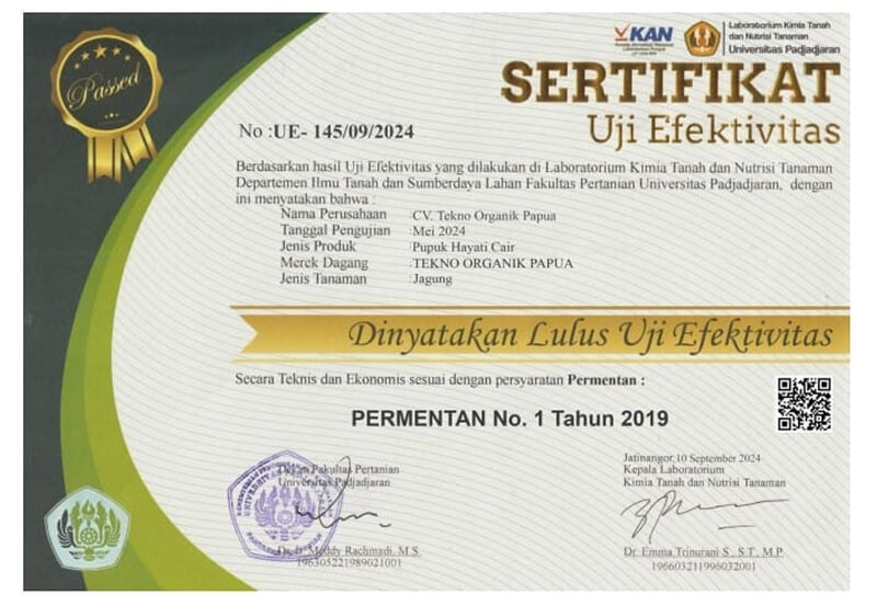 Indonesia Governement Lab Result Accredidation (1)